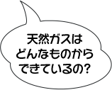 天然ガスはどんなものからできているの？